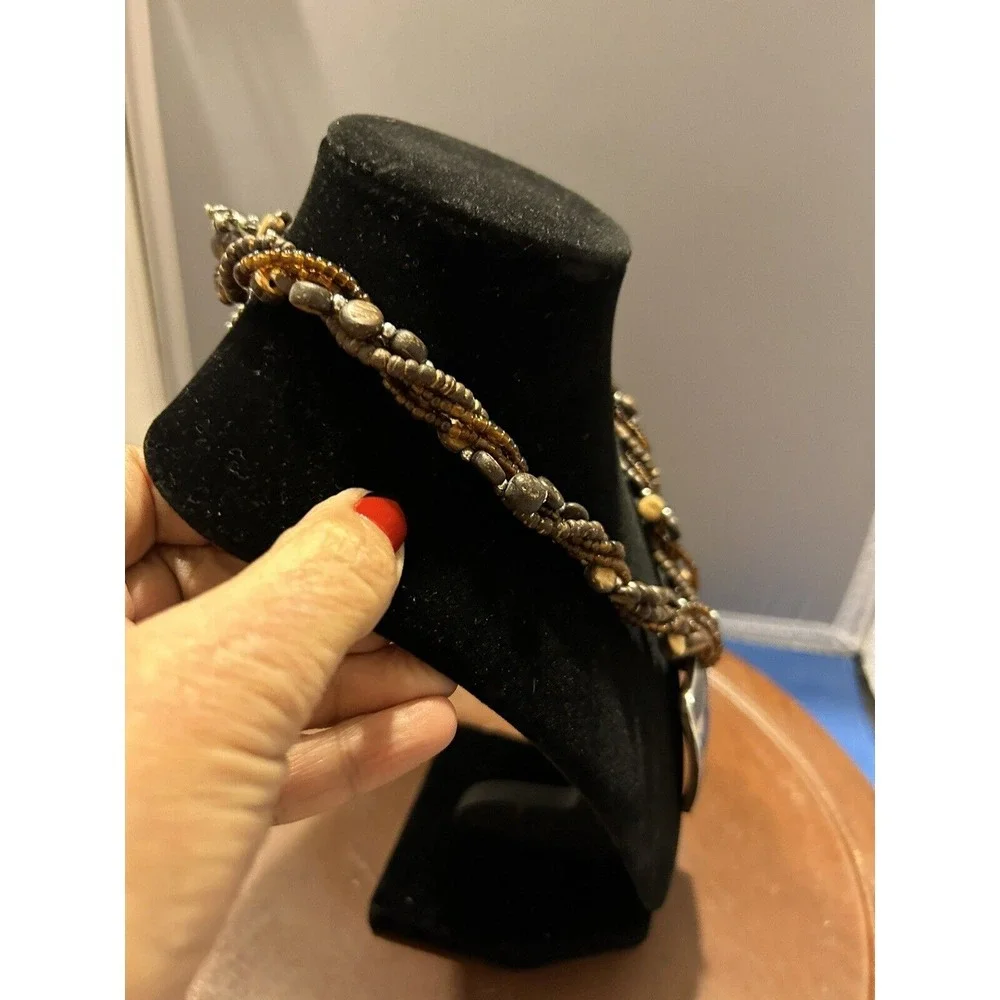 Vintage‎ Chunky Beaded Necklace Statement Costume